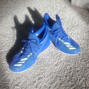 EUC Adidas Dame 3 Basketball Sneakers Men 9.5 Collegiate Royal Blue